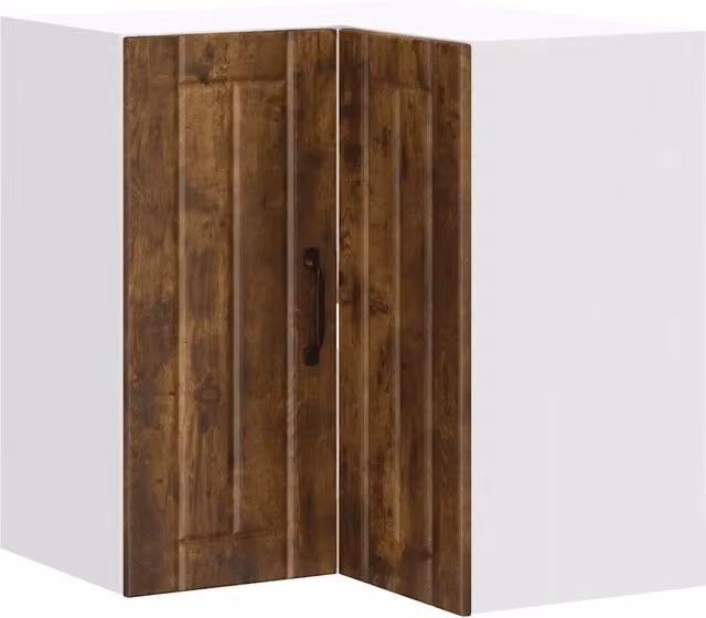 Armadio ad angolo da parete ottimizzato design contemporaneo cucina 57 x 57 x 60 cm in legno ingegnerizzato rovere fumo 02_0050207