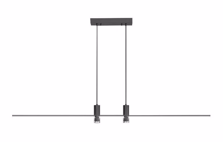 V-TAC VT-7827 Lampadario LED 19W rettangolare a sospensione 19W dal Design Moderno 80*115cm Colore Nero 4000K - 10060