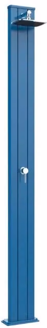 Doccia Solare in Alluminio Arkema Design Spring S Blu con Miscelatore da 30 Litri Cv-A200/5012