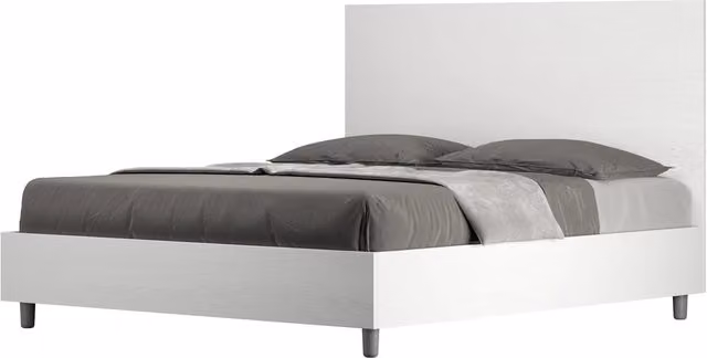 Letto Matrimoniale 160x190 cm Senza Rete New Egos Frassino Bianco
