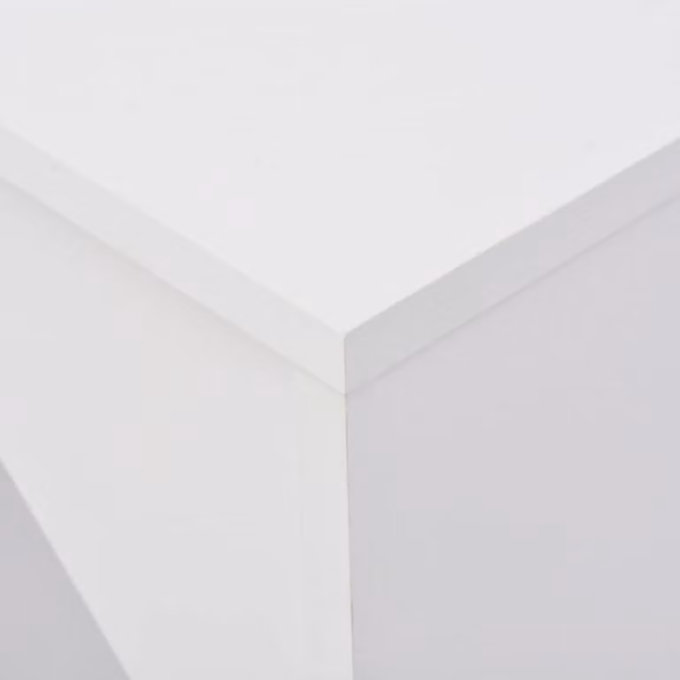 vidaXL Tavolo da bar con ripiano mobile Bianco 138 x 40 x 120 cm