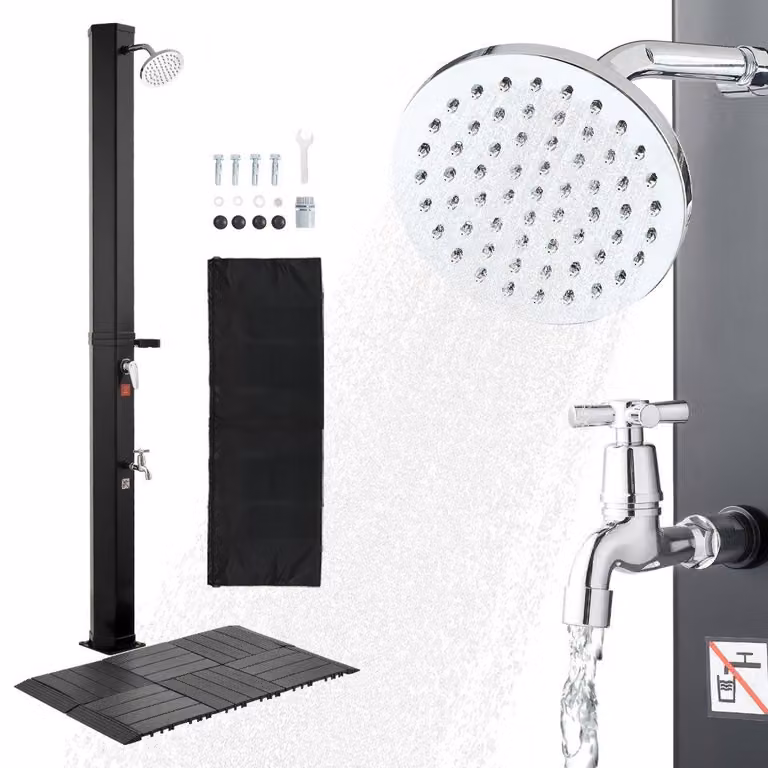 Doccia esterna solare - Capacità: 35 litri - Materiale: PVC - Con doccetta per i piedi