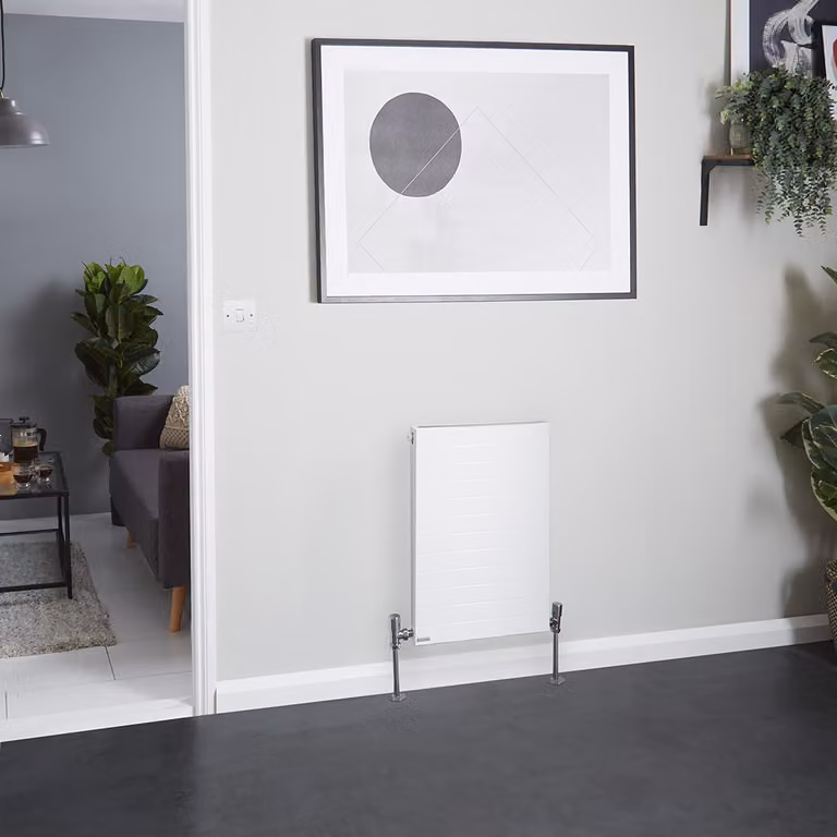 Radiatore Convettore Orizzontale a Pannello Singolo - Bianco - 600mm x 400mm - 1 Pannello