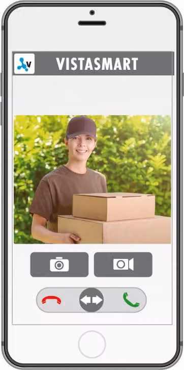 m-e modern-electronics VS-11 S Vistasmart videocitofono LAN, WLAN unità esterna argento (41359)