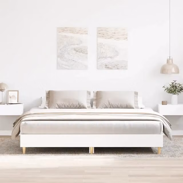 Giroletto vidaXL in legno di pino bianco per bambini L/P/H: 203 x 160 x 163 cm