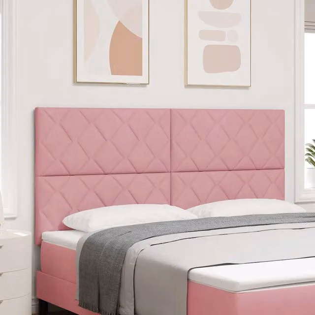 Testiera Rosa 180 cm Velluto 3337950