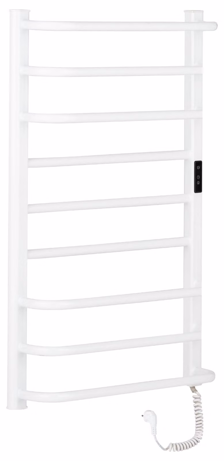Asciugamano elettrico Ricardo, con display - 158 W - bianco lucido - 860x550 mm