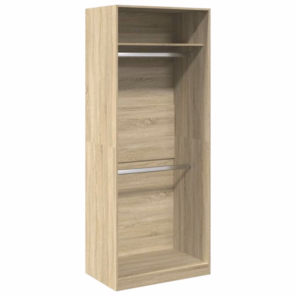 Armadio Rovere Sonoma 80x50x200 cm in Legno Multistrato