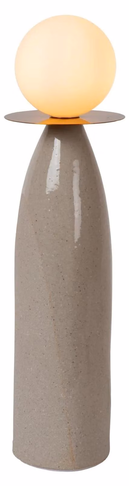Lucide FIGARO - Lampada da tavolo - Diametro 12 cm - 1 attacco G9 - Grigia - 45 cm