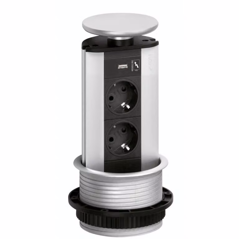 Naber Evoline® Port-USB, coperchio color argento 8031148