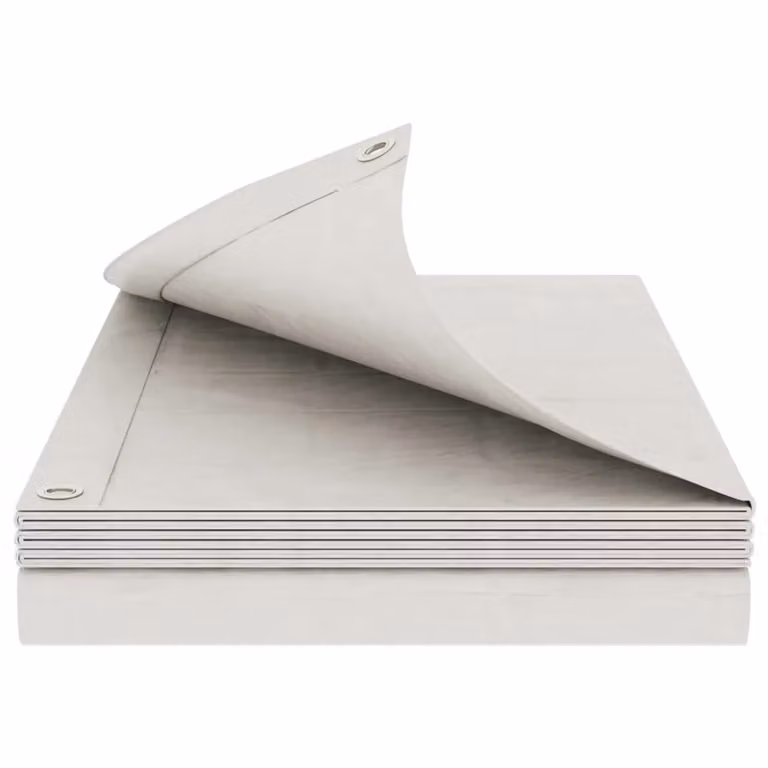 Telo con Occhielli Videx Bianco in Plastica 8 x 10 m 260 gsm PE 42039429