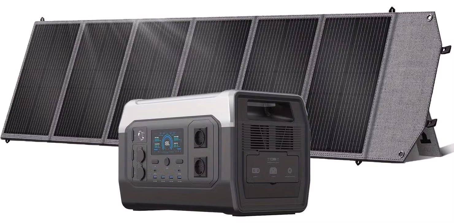 Generatore portatile - Alimentazione di emergenza - Generatore per campeggio - Power bank - Potenza: 1800W