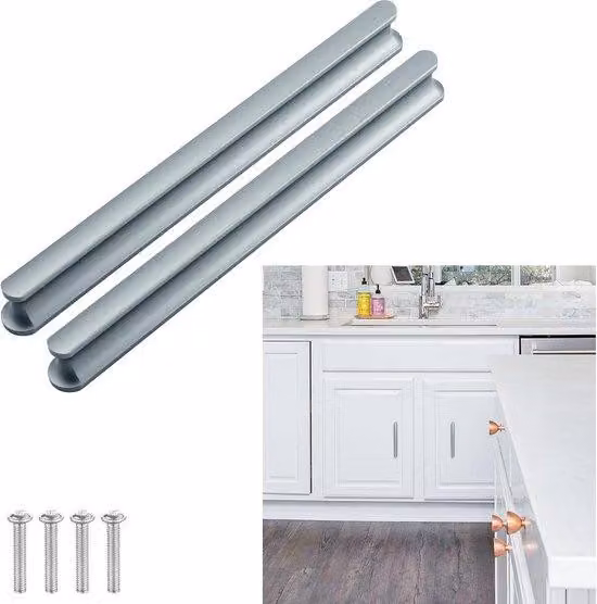 10 maniglie moderne e lineari per armadi con interasse di 160 mm