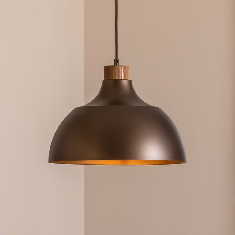 Lampada a sospensione Kaitt TK Lighting, dimmerabile, Marrone / Ruggine, Soggiorno / Sala da pranzo, Metallo, Scandinavo, Lampada a sospensione