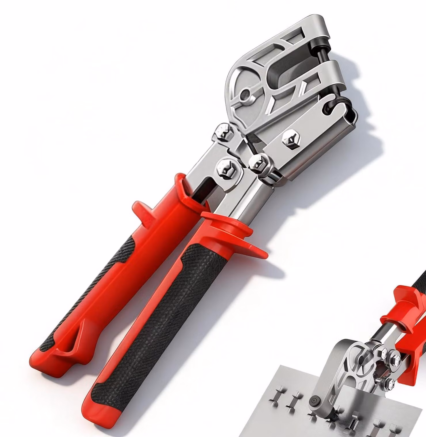 Pinza per bulloni in acciaio, adatta per lavori a secco, con portata da 0,4 a 0,8 mm e manico ergonomico