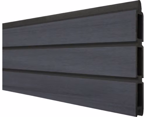 GroJa Solid Rombo grigio pietra coestruso 180x30x1,9cm profilo singolo