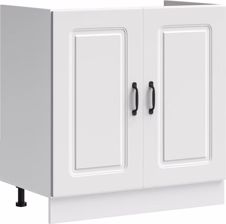 Mobile base lavello Kalmar Bianco 80x46x81,5 cm in Truciolato