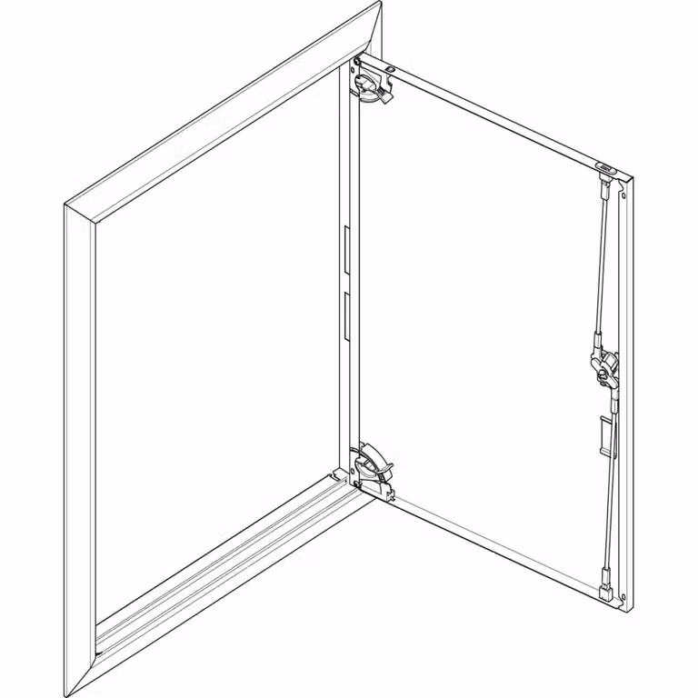 Cornice ABN + sportello pieno 2x5 per centralina di distribuzione da incasso, a 2 file GBRU25T