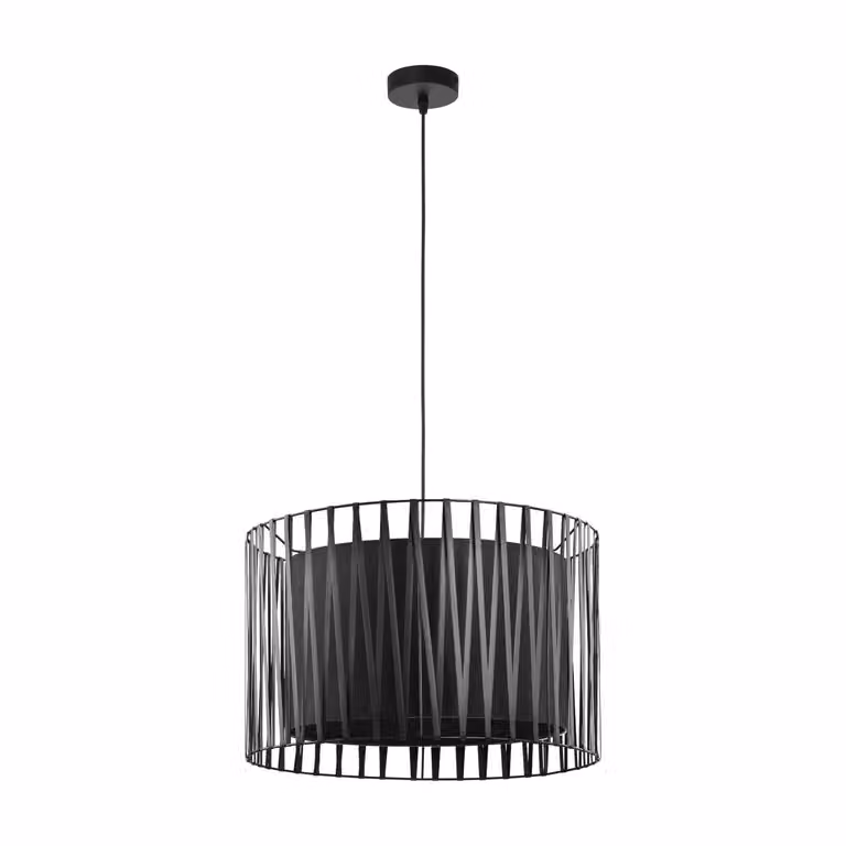 Lampada a sospensione nera "LUND" Moderna Ø50cm E27 Luce a sospensione soggiorno sala da pranzo