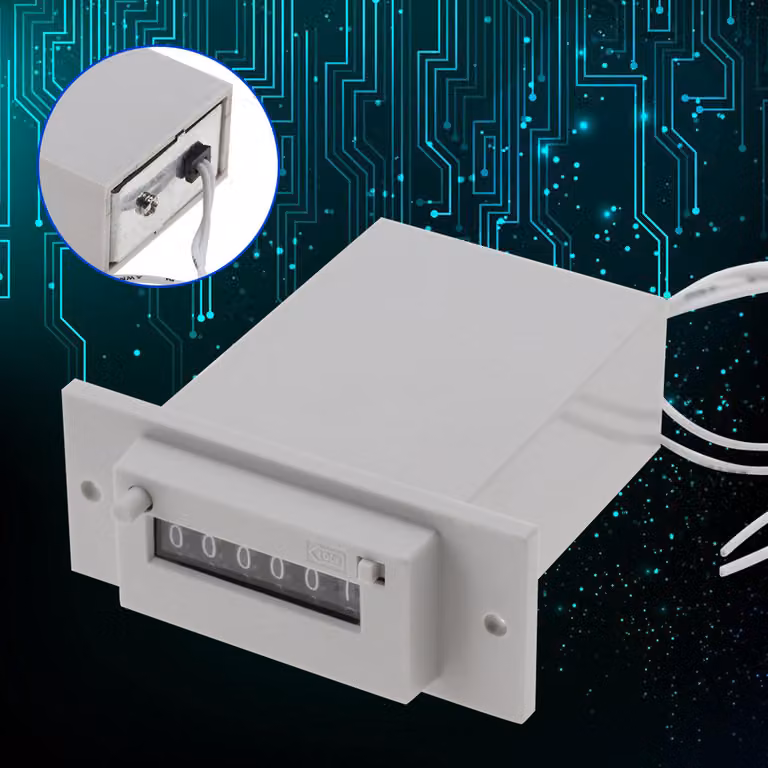 Contatore elettromagnetico, contatore a 6 cifre, contatore ad impulsi a 6 cifre, contatore CSK6-YKW, contatore elettromagnetico