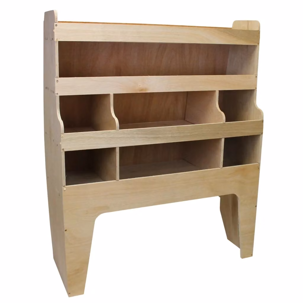 Scaffale a parete Monster Racking in legno color beige L: 120,3 cm, H: 97,4 cm, P: 18 cm – 2