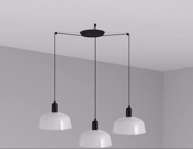 TATAWIN S 3L, Lampada a Sospensione per Interni, Faro Barcelona Colore: Bianco