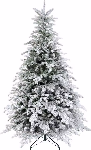 Albero di Natale innevato HOMCOM verde in plastica e metallo Ø 115 x H 180 cm