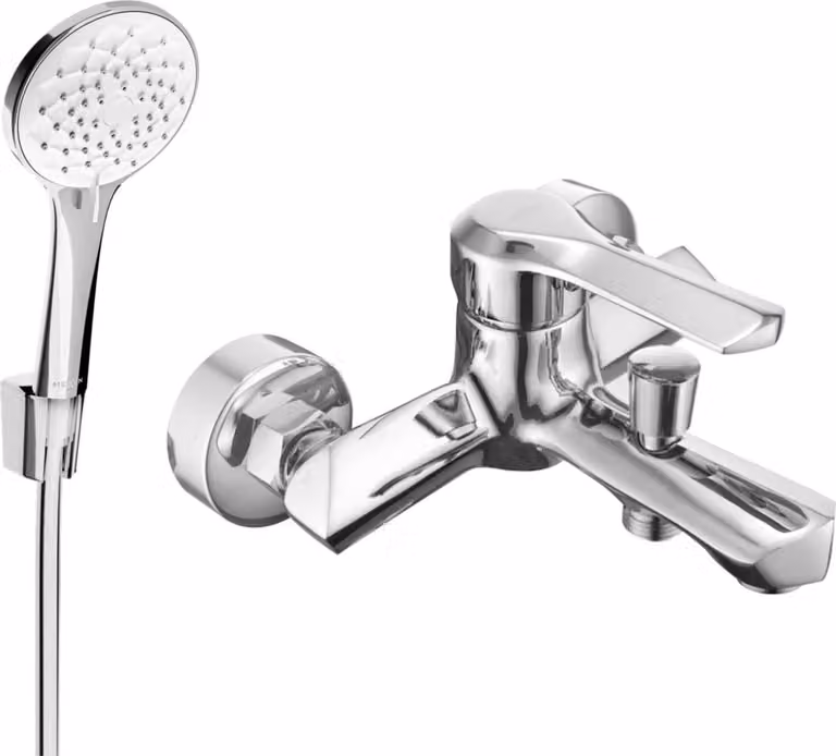 Mexen Sabre R74 rubinetto da vasca con set doccia, cromo - 7213R74-00