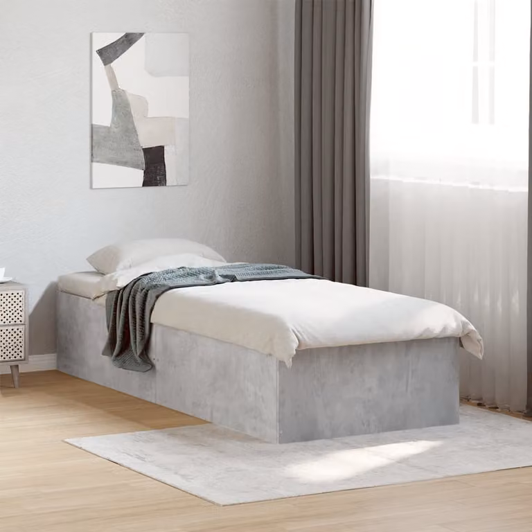 vidaXL Giroletto in Legno Multistrato Grigio Cemento L: 100 cm, P: 200 cm