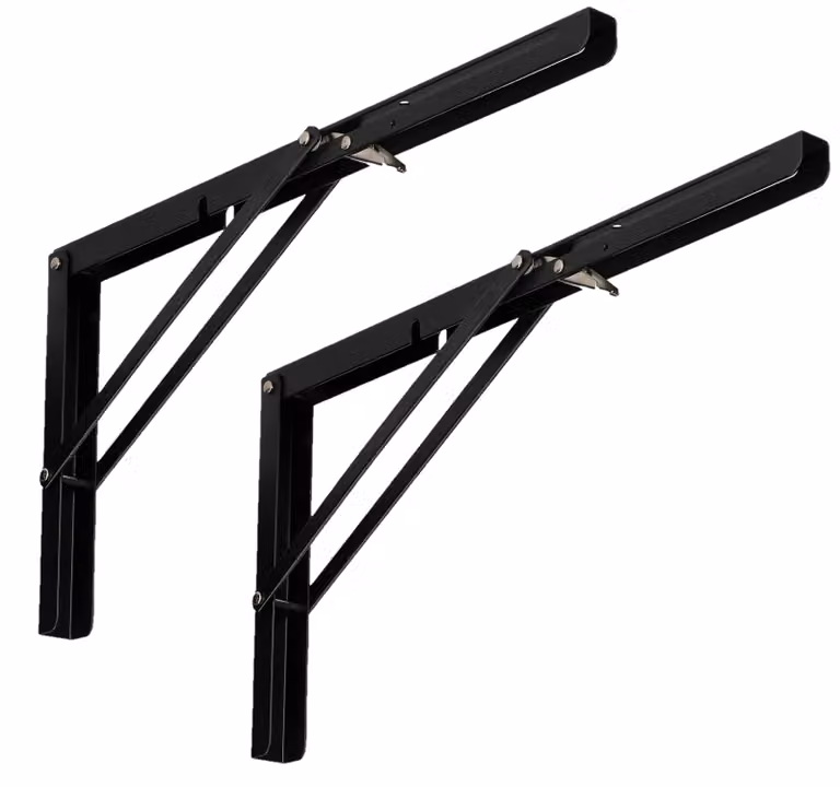 KOTARBAU® Angoli pieghevoli per mensole, supporti pieghevoli, set da 2, larghezza 400 mm