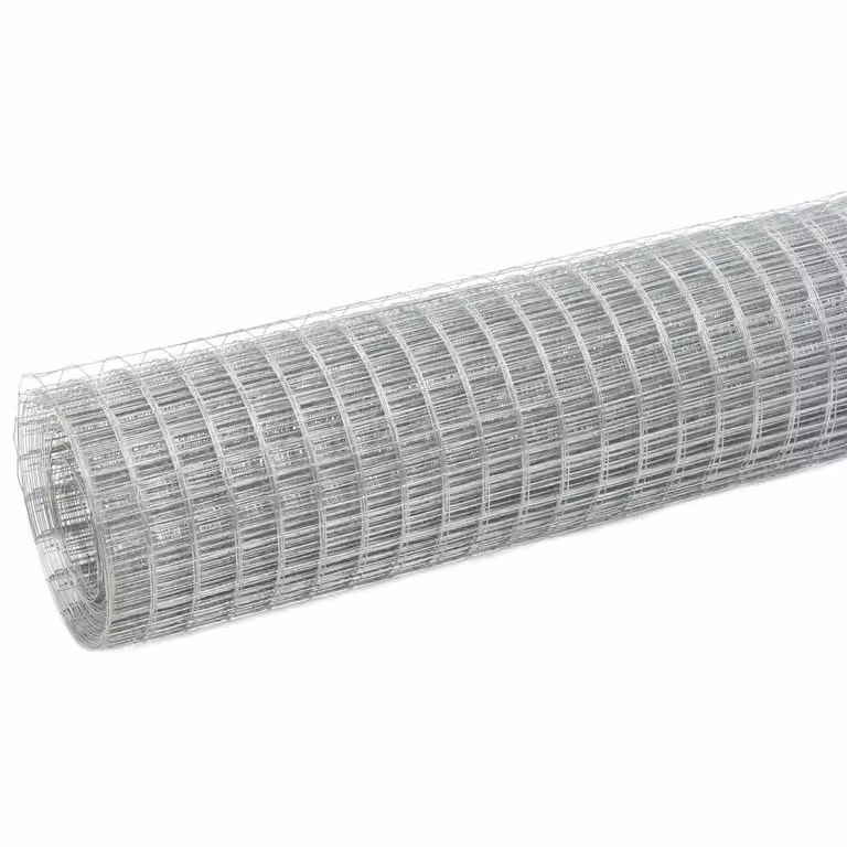 vidaXL Recinzione in filo d'acciaio zincato 25x1,5 m Argento