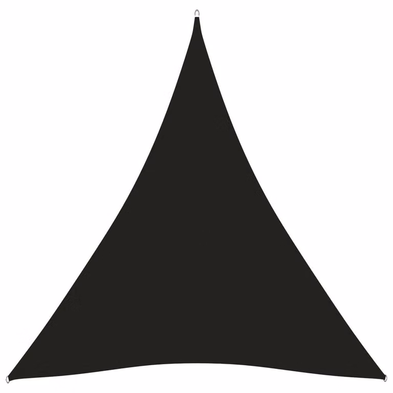 Tenda da sole triangolare "Living Store" in tessuto Oxford, dimensioni 5x7x7 metri, colore nero
