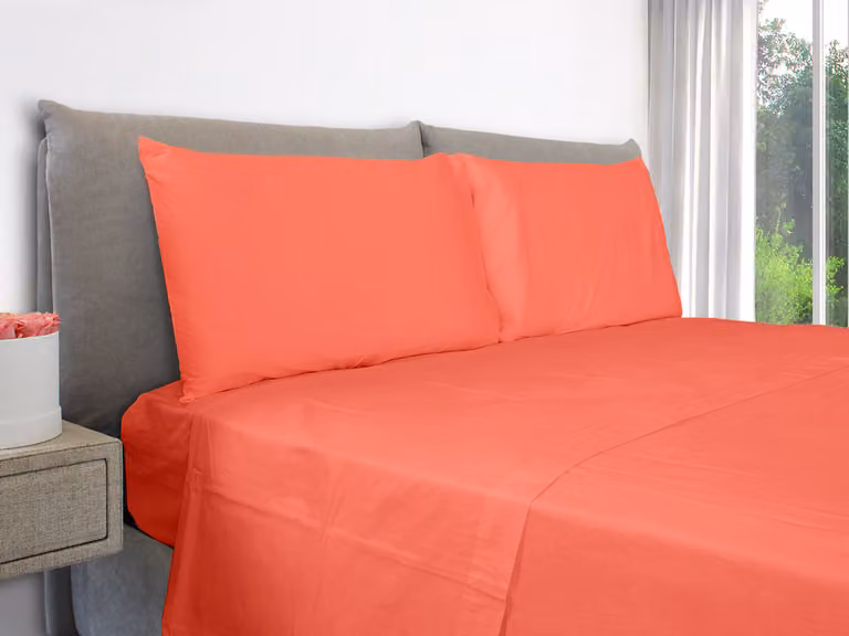 Federe Cuscini Letto Matrimoniale 50x80 cm Salmone