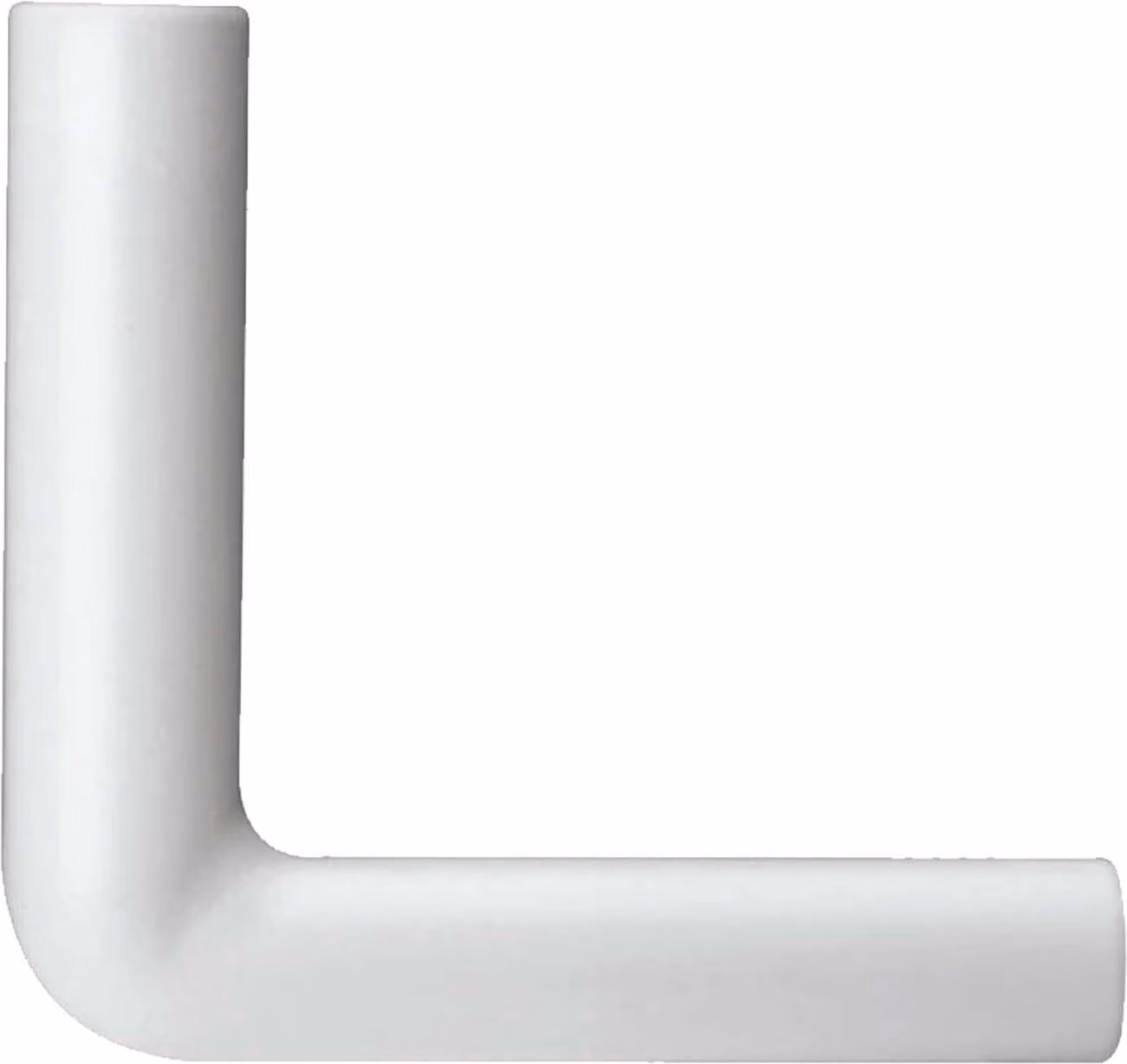 gomito di scarico tecuro per cassetta WC - PVC bianco Altezza: 230 mm x lunghezza: 230 mm