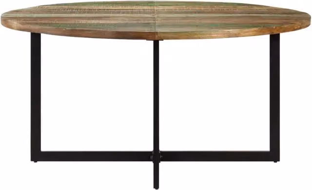 Tavolo da Pranzo | Tavolo da cucina 150x75 cm in Legno Massello di Recupero