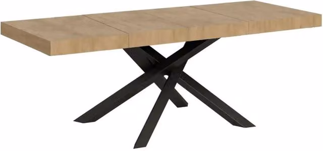 Tavolo allungabile Volantis Premium Itamoby colore quercia natura e gambe antracite L: 180/440 cm, P: 90 cm