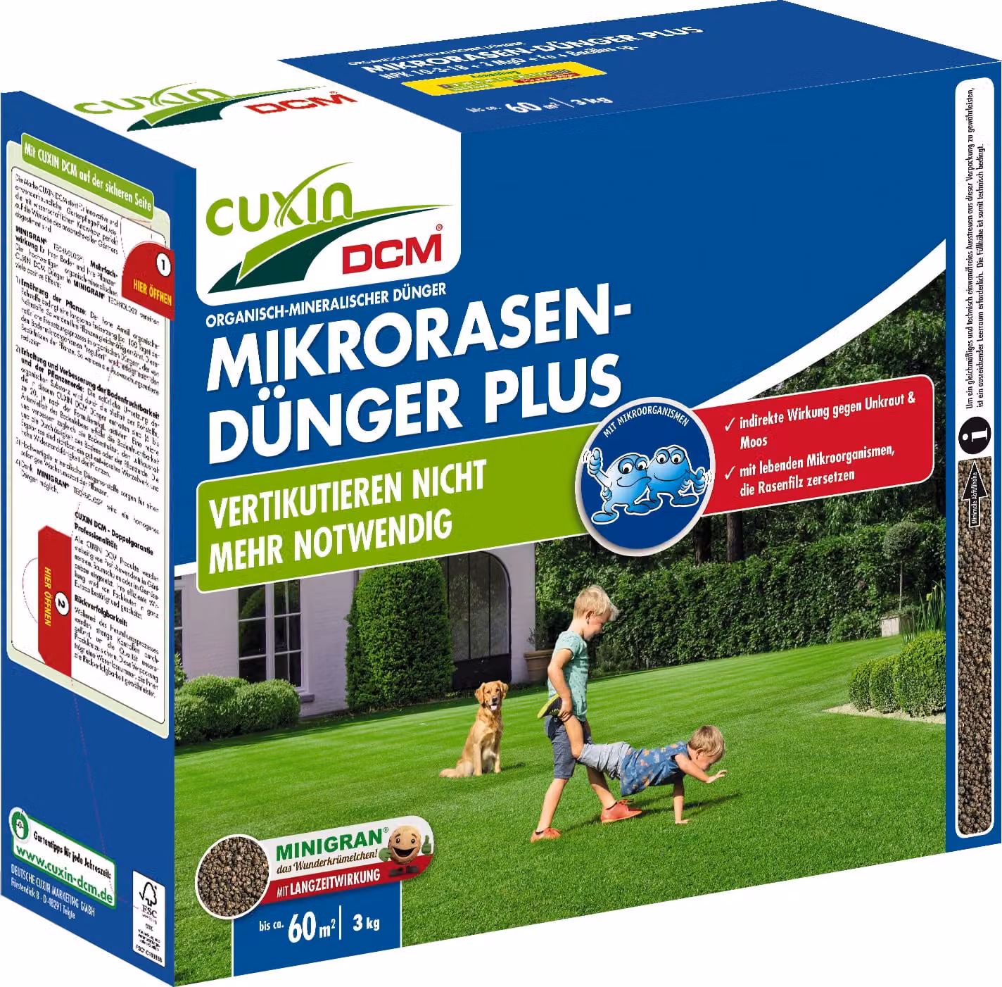 Cuxin DCM Micro Concime per prato Plus 3 kg