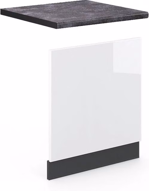 Pannello frontale Vicco Fame-Line Bianco lucido e Antracite, Larghezza: 60 cm