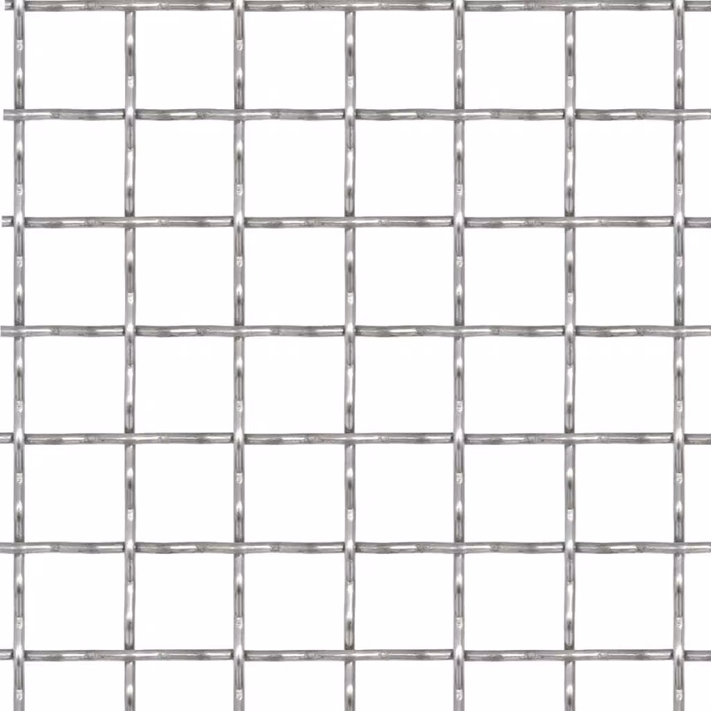 Recinzione in Rete Modulare in Acciaio Inox 100x85cm 31x31x3mm