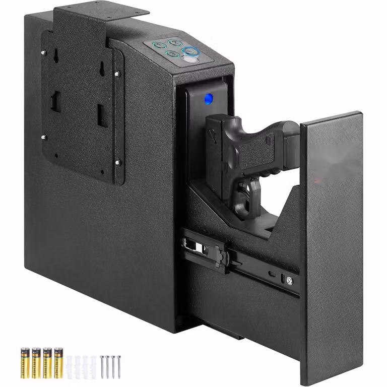Cassaforte per pistole - Cassaforte biometrica per pistole con 3 opzioni di accesso - Cassaforte per pistole ad accesso rapido per la casa