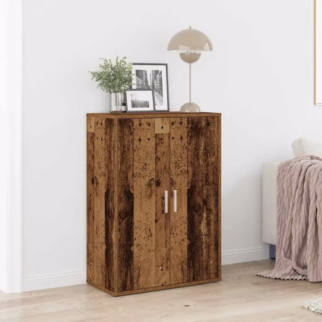 Credenza moderna vidaXL in legno ingegnerizzato color marrone L 60 cm x P 31 cm x H 84 cm