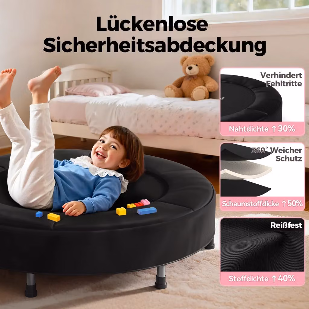 Mini trampolino per bambini Zephmum Grigio 91 cm – 2