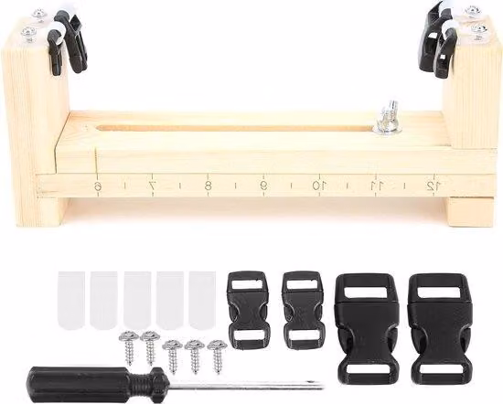 Portautensili da polso per attività all'aperto con struttura in legno, 8x3x2 pollici