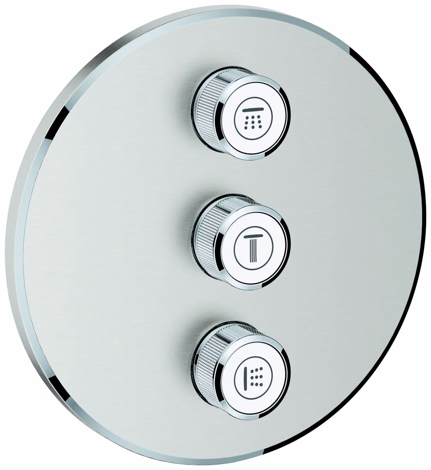 Grohe Grohtherm SmartControl vanne à 3 voies dissimulée, rosace murale ronde, 29122DC0, 29122DC0