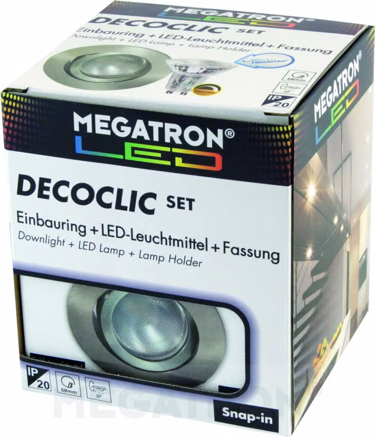 Set di faretti LED da incasso 2800K dim eb - Retroilluminazione 1x1 ... 50W LED sostituibile MT75404