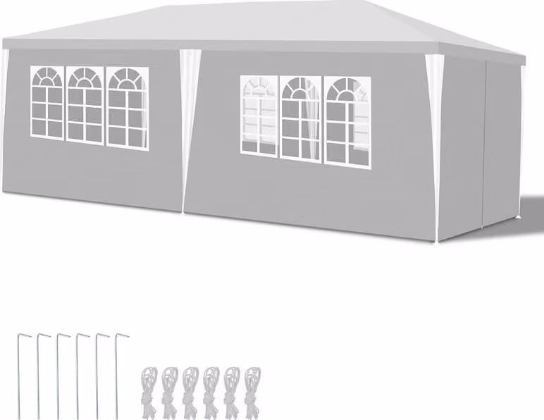 Jopassy Padiglione Padiglioni e tende per feste 3x6m Tenda per feste Picnic Facile pulizia impermeabile