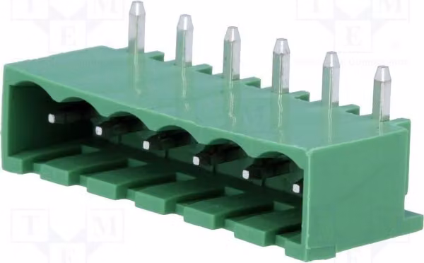 1 x Profilo di chiusura disattivabile, contatto R: 5 mm, corsa: 6 mm, modello: 2EDGRC-5.0-06P-14-00AH, separabile