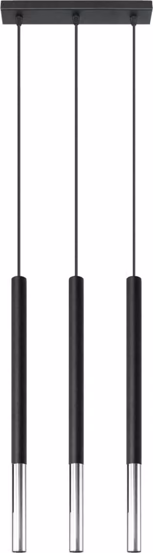 Lampada a sospensione ARENIO 3 G9 Nero Lumilo