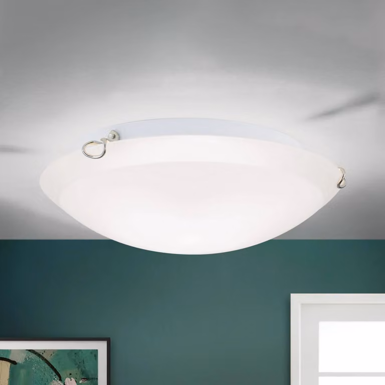 ORION Plafoniera soffitto Agada, dimmerabile, Bianco / Opale, Soggiorno / Sala da pranzo, Vetro, Moderno, Plafoniera