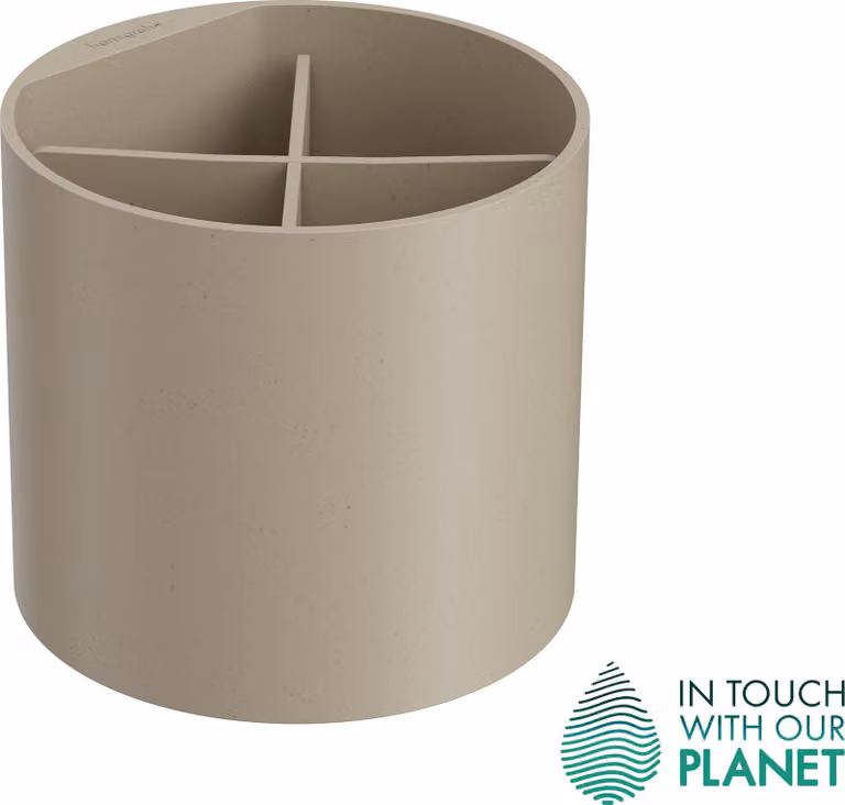 hansgrohe WallStoris Planet Edition gobelet, D 129mm, avec séparateur, sable recyclé, 28916210, 28916210